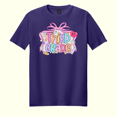 Third Grade Coquette Apple 89-047 - Adult Softstyle ® T Shirt Thumbnail