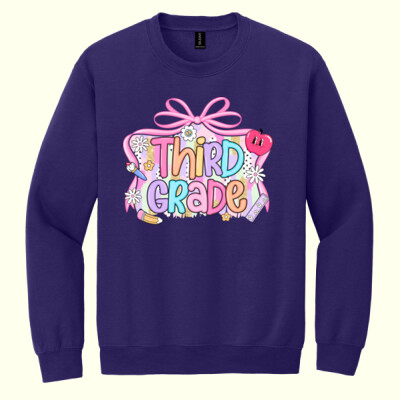 Third Grade Coquette Apple 89-047 - Heavy Blend Crewneck Sweatshirt Thumbnail