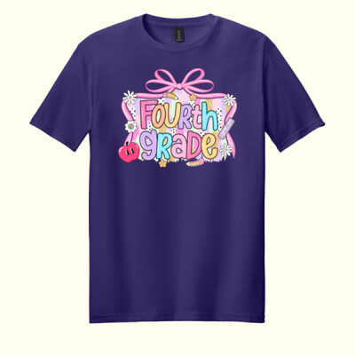 Fourth Grade Coquette Apple 89-048 - Adult Softstyle ® T Shirt Thumbnail