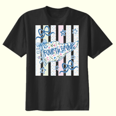 Fourth Grade Pennant 89-057 - Youth Heavy Cotton 100% Cotton T Shirt Thumbnail