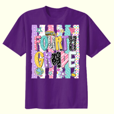 Fourth Grade Preppy 89-065 - Youth Heavy Cotton 100% Cotton T Shirt Thumbnail