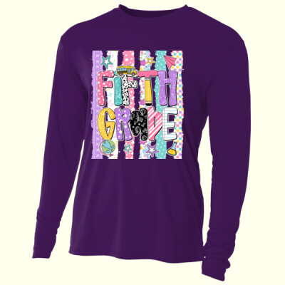 Fifth Grade Preppy 89-066 - Adult Cooling Performance Long Sleeve Tee Thumbnail