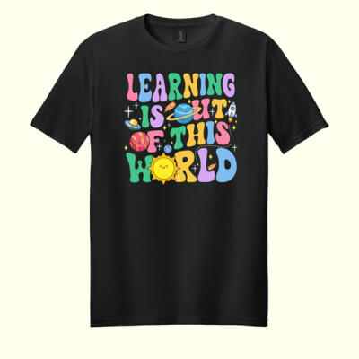Learning is out of this world 99-161 - Adult Softstyle ® T Shirt Thumbnail