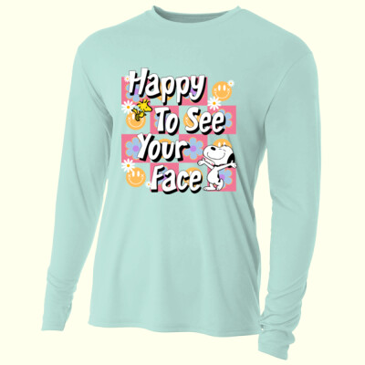 Happy to see your face 99-167 - Adult Cooling Performance Long Sleeve Tee Thumbnail