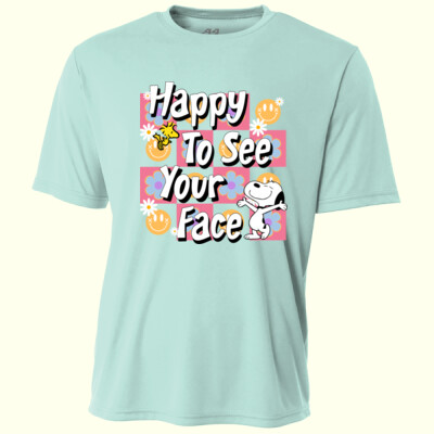 Happy to see your face 99-167 - Adult Cooling Performance Short Sleeve Tee Thumbnail