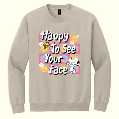 Happy to see your face 99-167 - Heavy Blend Crewneck Sweatshirt Thumbnail