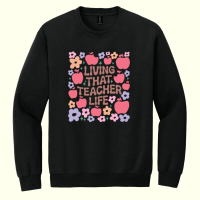 Living That Teacher Life 99-169 - Heavy Blend Crewneck Sweatshirt Thumbnail