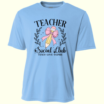 Teacher Social Club 99-171 - Adult Cooling Performance Short Sleeve Tee Thumbnail
