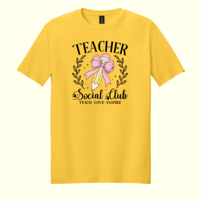 Teacher Social Club 99-171 - Adult Softstyle ® T Shirt Thumbnail