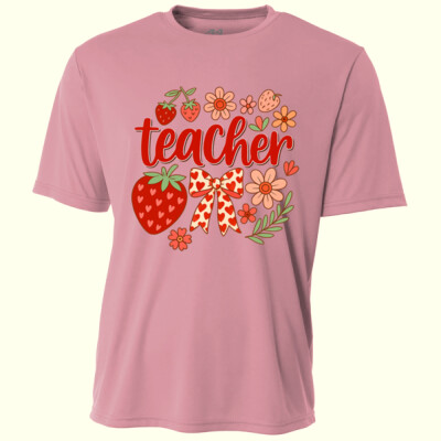 Teacher Strawberry 99-172 - Adult Cooling Performance Short Sleeve Tee Thumbnail