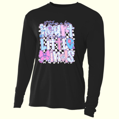 It Takes a Big Heart to Shape Little Minds 99-174 - Adult Cooling Performance Long Sleeve Tee Thumbnail