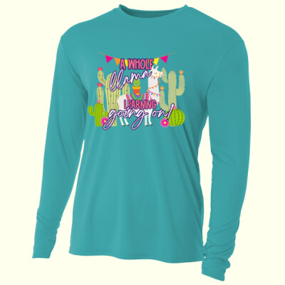 A Whole Llama Learning Going On! 99-176 - Adult Cooling Performance Long Sleeve Tee Thumbnail