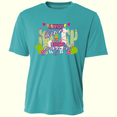 A Whole Llama Learning Going On! 99-176 - Adult Cooling Performance Short Sleeve Tee Thumbnail