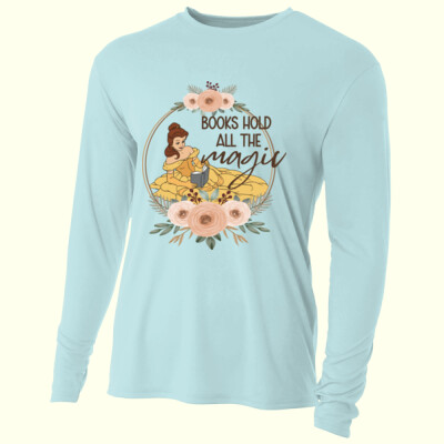 Books Hold All the Magic 99-178 - Adult Cooling Performance Long Sleeve Tee Thumbnail