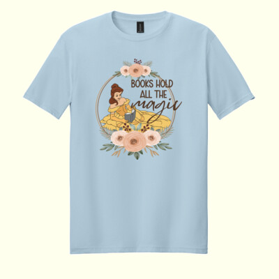 Books Hold All the Magic 99-178 - Adult Softstyle ® T Shirt Thumbnail