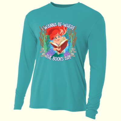 I Wanna Be Where the Books Are 99-181 - Adult Cooling Performance Long Sleeve Tee Thumbnail