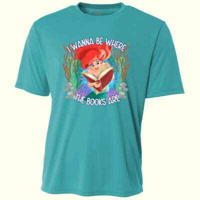 I Wanna Be Where the Books Are 99-181 - Adult Cooling Performance Short Sleeve Tee Thumbnail