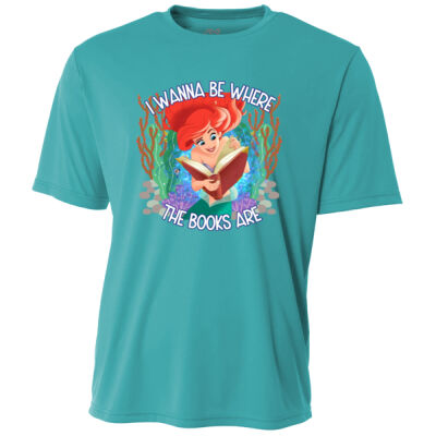 I Wanna Be Where the Books Are 99-181 - Adult Cooling Performance Short Sleeve Tee Thumbnail
