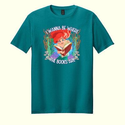 I Wanna Be Where the Books Are 99-181 - Adult Softstyle ® T Shirt Thumbnail