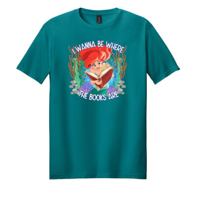 I Wanna Be Where the Books Are 99-181 - Adult Softstyle ® T Shirt Thumbnail