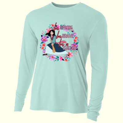 Be Strong, Be Brave, Be a Teacher 99-182 - Adult Cooling Performance Long Sleeve Tee Thumbnail