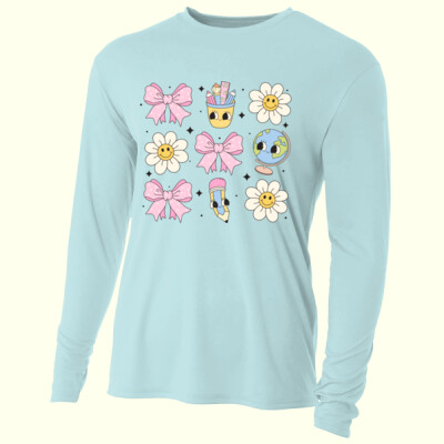 Teacher Cute Items 99-195 - Adult Cooling Performance Long Sleeve Tee Thumbnail