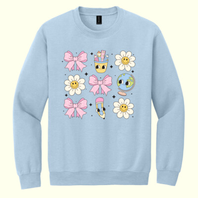 Teacher Cute Items 99-195 - Heavy Blend Crewneck Sweatshirt Thumbnail