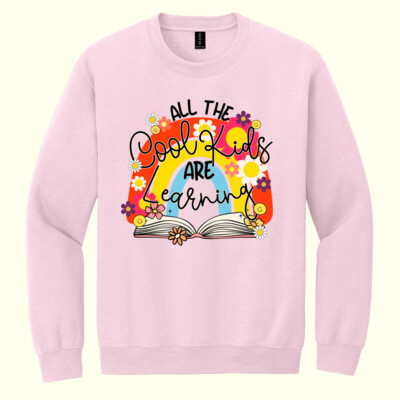 All the Cool Kids Are Learning 99-196 - Heavy Blend Crewneck Sweatshirt Thumbnail