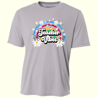 Teacher Vibes 99-198 - Adult Cooling Performance Short Sleeve Tee Thumbnail
