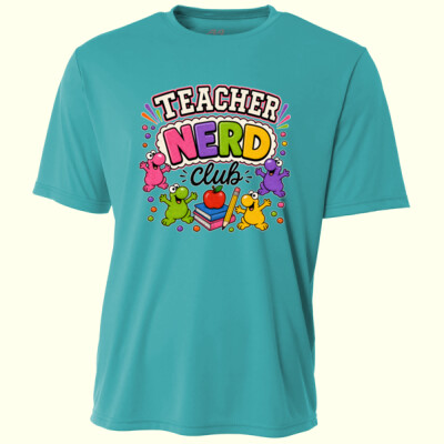 Teacher Nerd Club 99-205 - Adult Cooling Performance Short Sleeve Tee Thumbnail