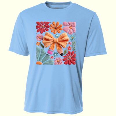 Teacher Pencil Faux Yarn 99-207 - Adult Cooling Performance Short Sleeve Tee Thumbnail