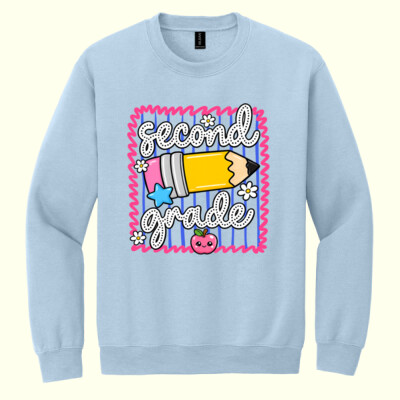 Second Grade Pencil 89-198 - Heavy Blend Crewneck Sweatshirt Thumbnail