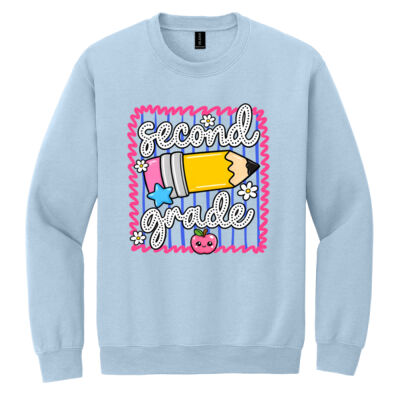Second Grade Pencil 89-198 - Heavy Blend Crewneck Sweatshirt Thumbnail