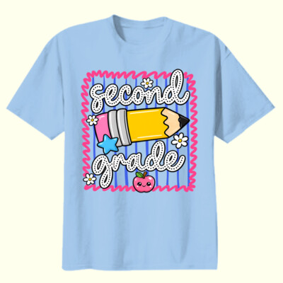 Second Grade Pencil 89-198 - Youth Heavy Cotton 100% Cotton T Shirt Thumbnail