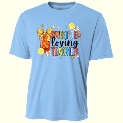 Sweet Tea Loving Teacher 99-225 - Adult Cooling Performance Short Sleeve Tee Thumbnail