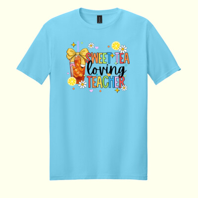 Sweet Tea Loving Teacher 99-225 - Adult Softstyle ® T Shirt Thumbnail