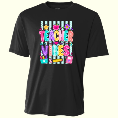Teacher Vibes  99-227 - Adult Cooling Performance Short Sleeve Tee Thumbnail