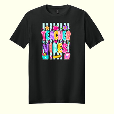 Teacher Vibes  99-227 - Adult Softstyle ® T Shirt Thumbnail