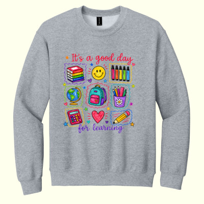  It's a Good Day for Learning 99-233 - Heavy Blend Crewneck Sweatshirt Thumbnail