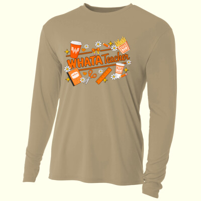  Whata Teacher 99-235 - Adult Cooling Performance Long Sleeve Tee Thumbnail