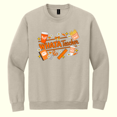  Whata Teacher 99-235 - Heavy Blend Crewneck Sweatshirt Thumbnail