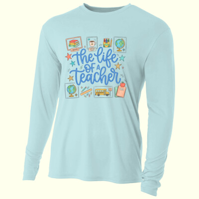  The Life of a Teacher 99-237 - Adult Cooling Performance Long Sleeve Tee Thumbnail