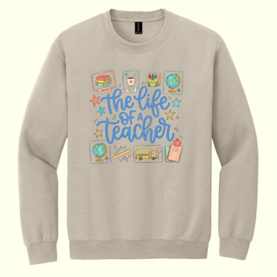  The Life of a Teacher 99-237 - Heavy Blend Crewneck Sweatshirt Thumbnail