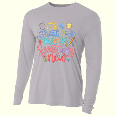 It's a Great Day to Learn Something New 99-241 - Adult Cooling Performance Long Sleeve Tee Thumbnail