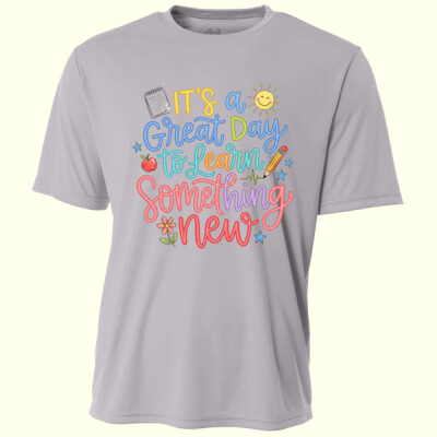 It's a Great Day to Learn Something New 99-241 - Adult Cooling Performance Short Sleeve Tee Thumbnail