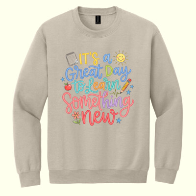 It's a Great Day to Learn Something New 99-241 - Heavy Blend Crewneck Sweatshirt Thumbnail