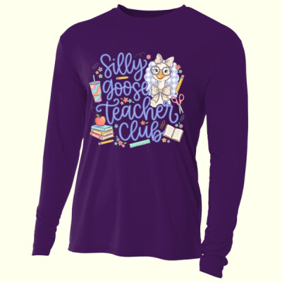 Silly Goose Teacher Club 99-242 - Adult Cooling Performance Long Sleeve Tee Thumbnail