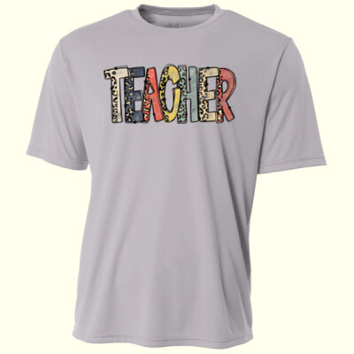 Teacher Leopard 99-246 - Adult Cooling Performance Short Sleeve Tee Thumbnail