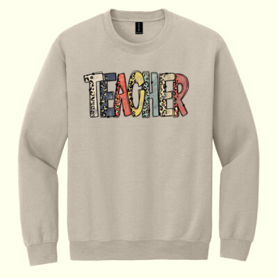 Teacher Leopard 99-246 - Heavy Blend Crewneck Sweatshirt Thumbnail