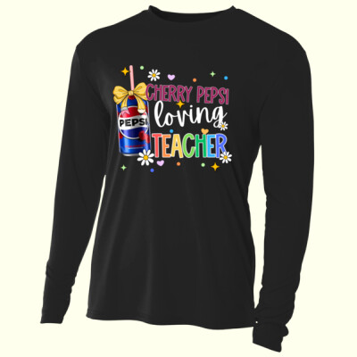 Cherry Pepsi Loving Teacher 99-248 - Adult Cooling Performance Long Sleeve Tee Thumbnail